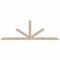 Ekena Millwork Saratoga Smooth Timber Gable Bracket, Douglas Fir, 84"W x 28"H x 1 1/2"D x 3 1/2"F, 8/12 Pitch GBW084X28X0204SAR00SDF - alternate 1
